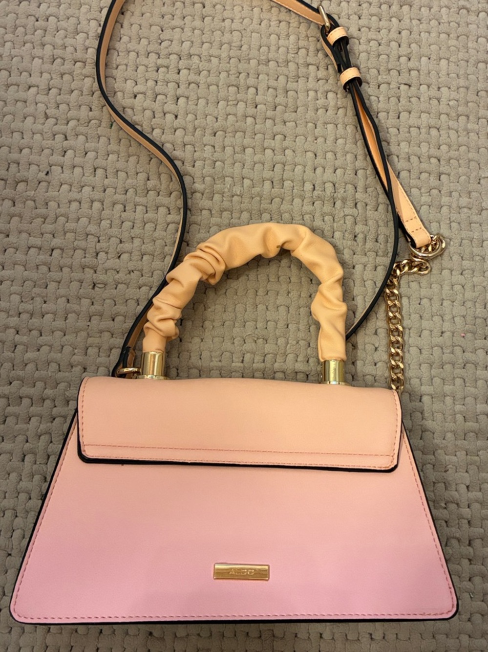 Aldo Pink to‎ Peach Ombre Top-Handle Satchel